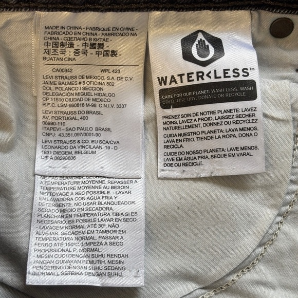 Levi's Wedgie Straight Jeans Black Gray Cutoff Fray 31 - Picture 5 of 10